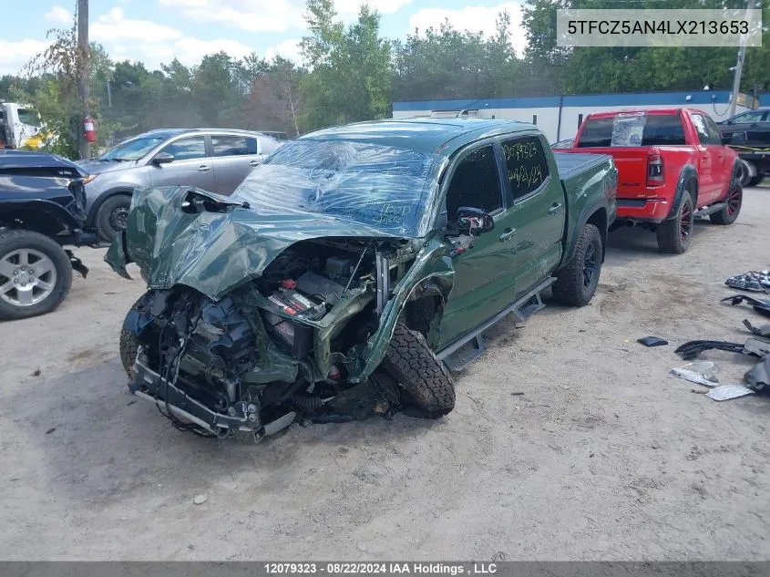 2020 Toyota Tacoma Double Cab/Sr/Sr5/Trd Sport/Trd Off Road/Trd Pro VIN: 5TFCZ5AN4LX213653 Lot: 12079323