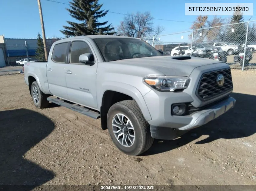 5TFDZ5BN7LX055280 2020 Toyota Tacoma Double Cab/Sr5/Trd Sport/Trd Off Road