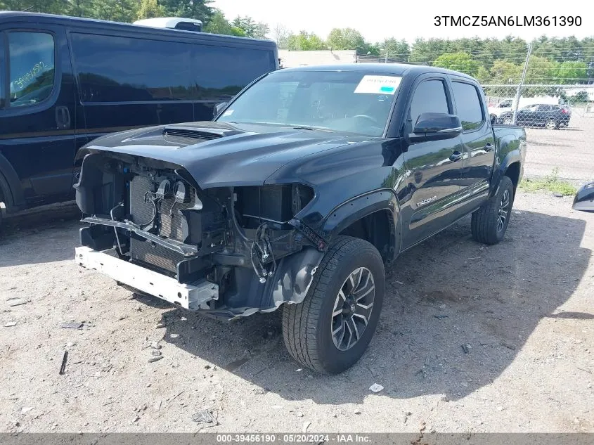 2020 Toyota Tacoma Trd Sport VIN: 3TMCZ5AN6LM361390 Lot: 39456190