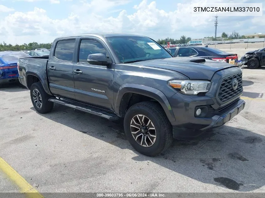 2020 Toyota Tacoma Trd Sport VIN: 3TMCZ5AN4LM337010 Lot: 39603795