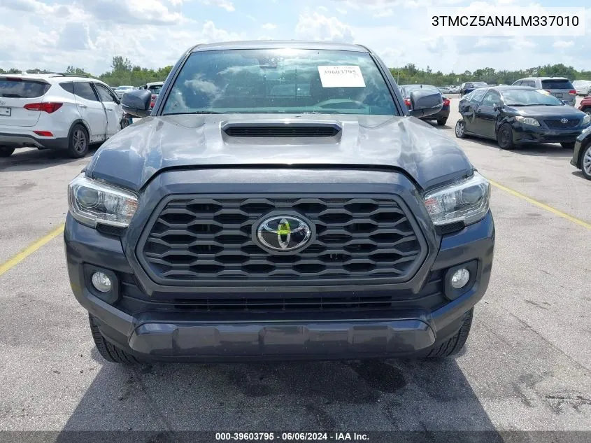 2020 Toyota Tacoma Trd Sport VIN: 3TMCZ5AN4LM337010 Lot: 39603795