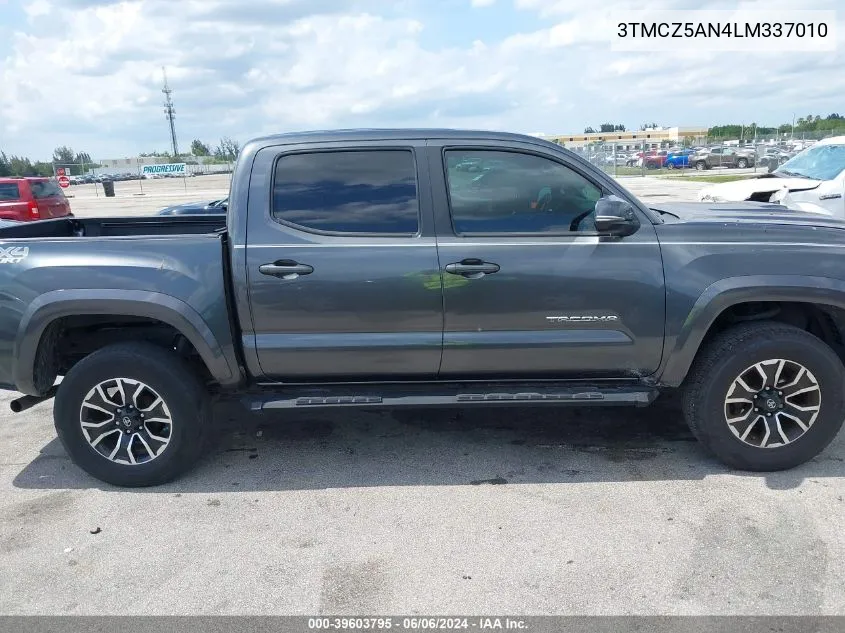 2020 Toyota Tacoma Trd Sport VIN: 3TMCZ5AN4LM337010 Lot: 39603795