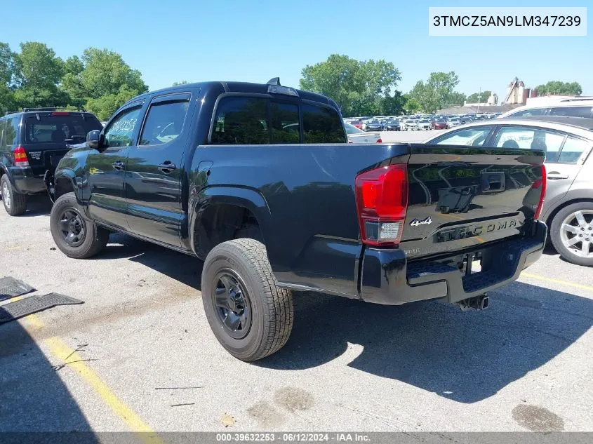 2020 Toyota Tacoma Sr V6 VIN: 3TMCZ5AN9LM347239 Lot: 39632253