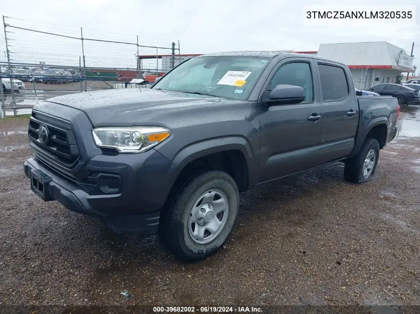 2020 Toyota Tacoma Sr V6 VIN: 3TMCZ5ANXLM320535 Lot: 39682002