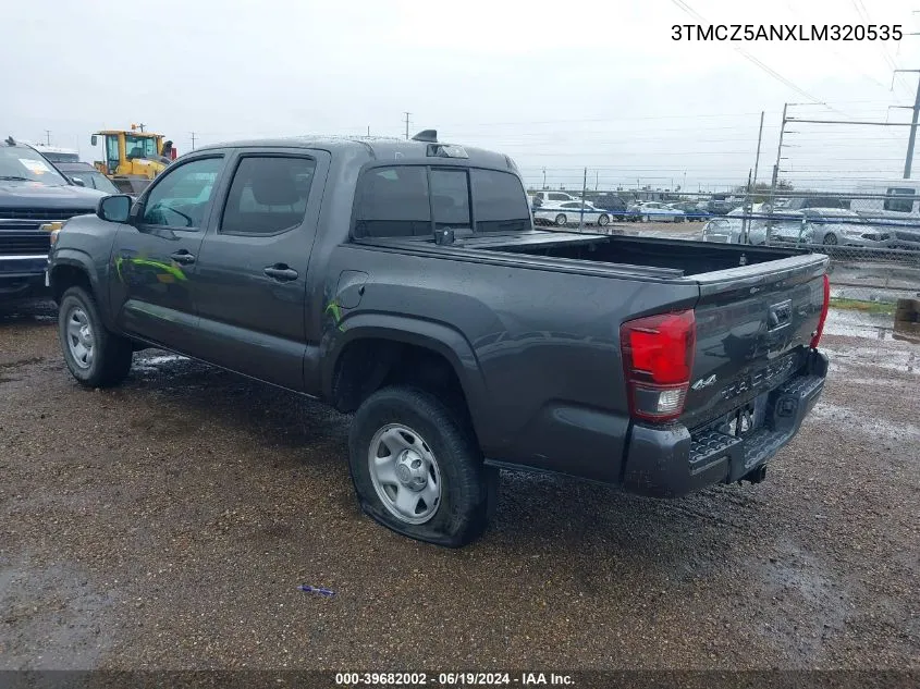 3TMCZ5ANXLM320535 2020 Toyota Tacoma Sr V6