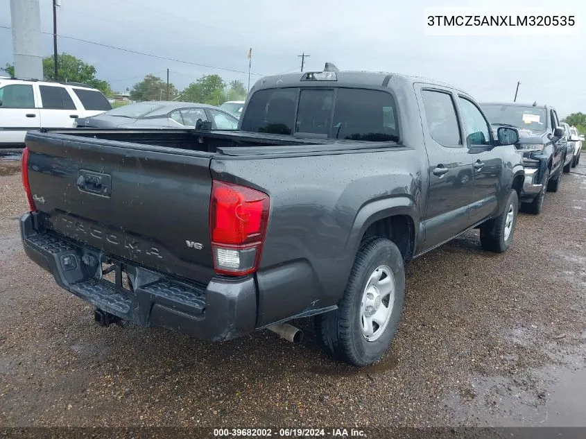 2020 Toyota Tacoma Sr V6 VIN: 3TMCZ5ANXLM320535 Lot: 39682002