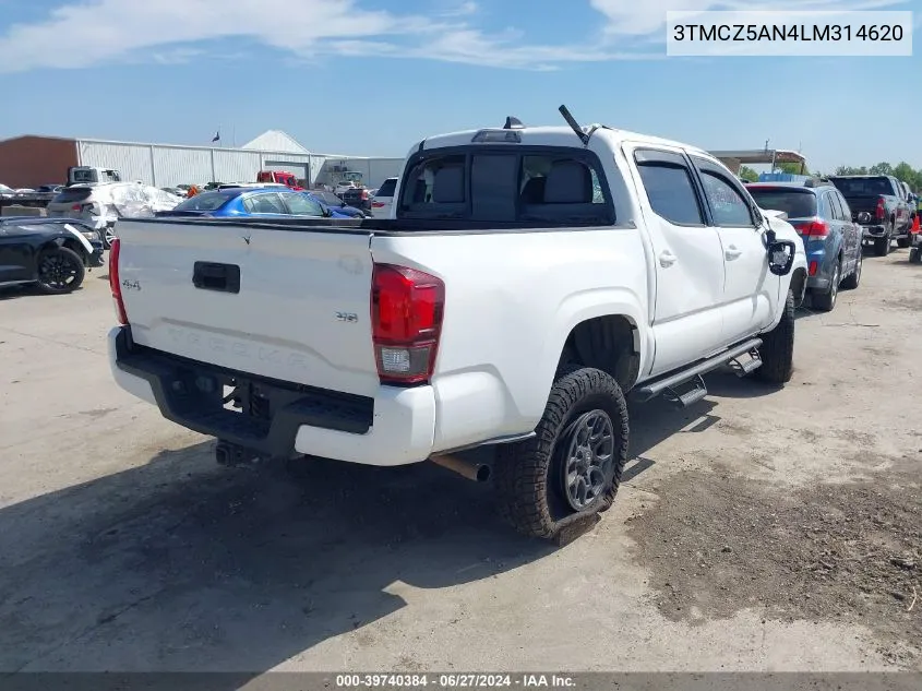 3TMCZ5AN4LM314620 2020 Toyota Tacoma Sr V6