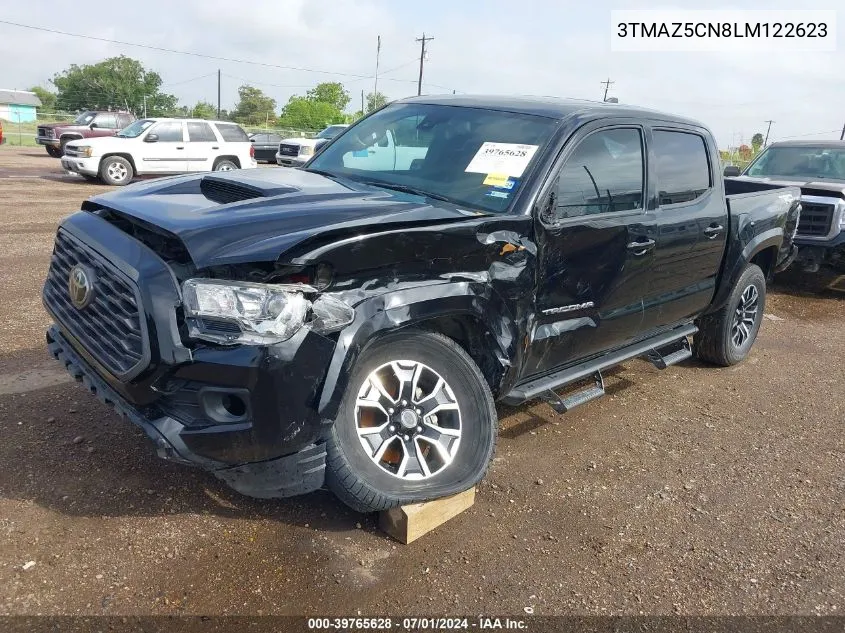 2020 Toyota Tacoma VIN: 3TMAZ5CN8LM122623 Lot: 39765628