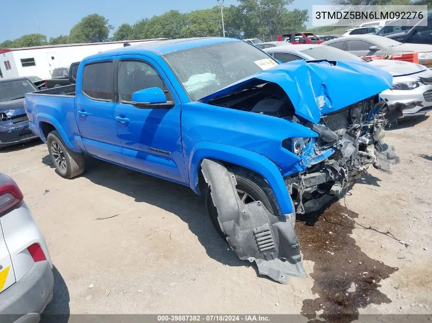 2020 Toyota Tacoma Trd Sport VIN: 3TMDZ5BN6LM092276 Lot: 39887382