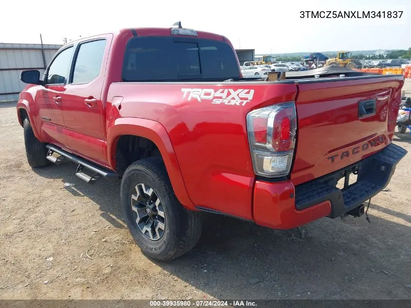 3TMCZ5ANXLM341837 2020 Toyota Tacoma Trd Sport