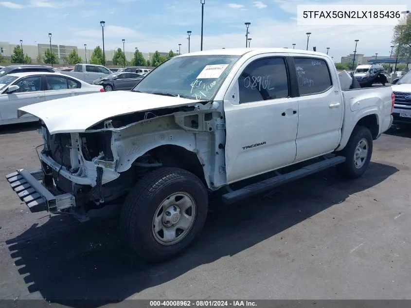 5TFAX5GN2LX185436 2020 Toyota Tacoma Sr5