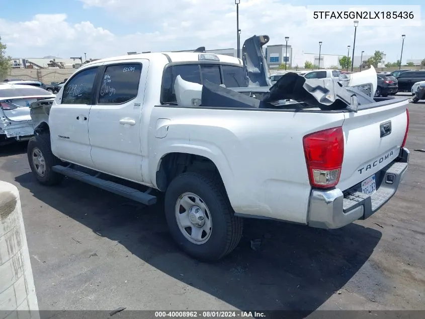 5TFAX5GN2LX185436 2020 Toyota Tacoma Sr5