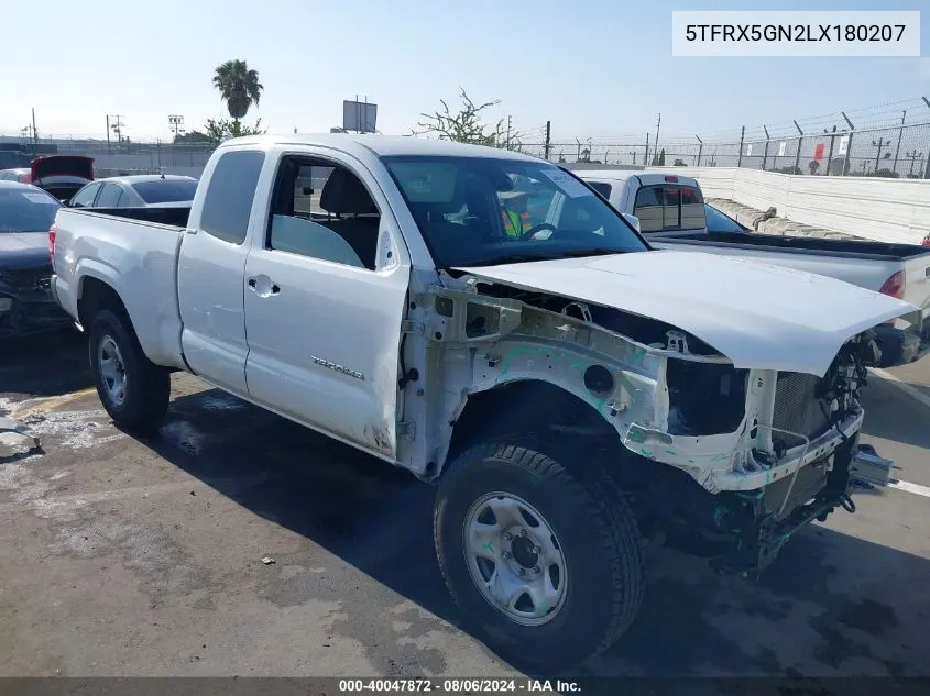 5TFRX5GN2LX180207 2020 Toyota Tacoma Sr5