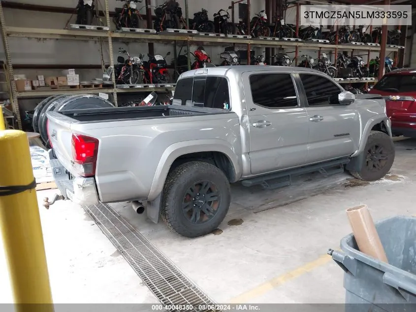 2020 Toyota Tacoma Sr5 V6 VIN: 3TMCZ5AN5LM333595 Lot: 40048350