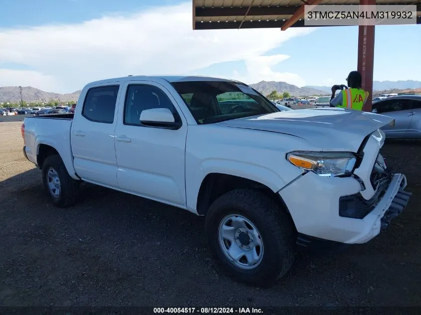 2020 Toyota Tacoma Sr V6 VIN: 3TMCZ5AN4LM319932 Lot: 40054517