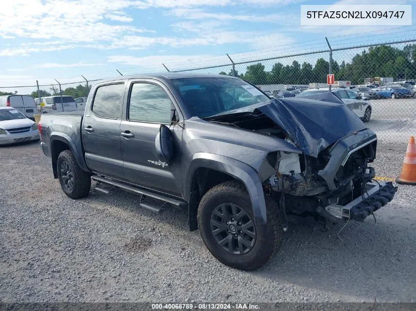 5TFAZ5CN2LX094747 2020 Toyota Tacoma Sr5 V6