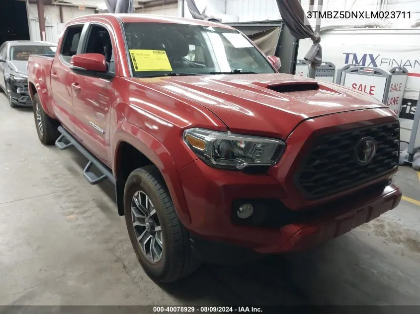 2020 Toyota Tacoma Trd Sport VIN: 3TMBZ5DNXLM023711 Lot: 40078929