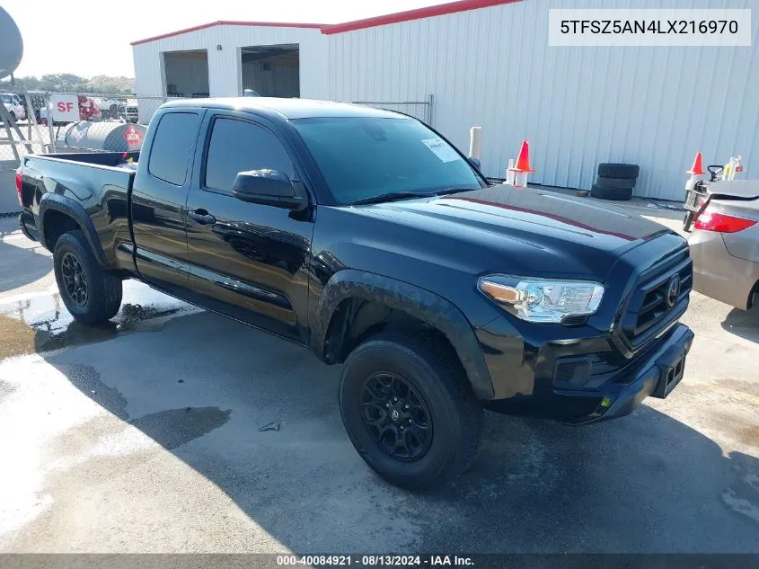 5TFSZ5AN4LX216970 2020 Toyota Tacoma Sr V6