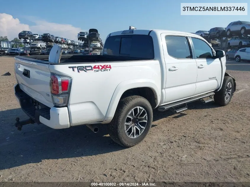 3TMCZ5AN8LM337446 2020 Toyota Tacoma Trd Sport