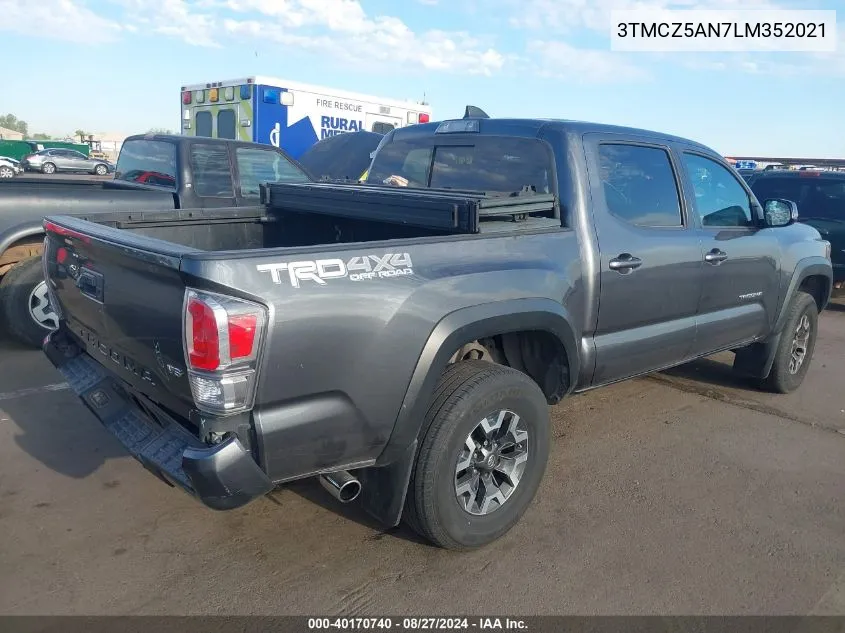 2020 Toyota Tacoma Trd Off-Road VIN: 3TMCZ5AN7LM352021 Lot: 40170740