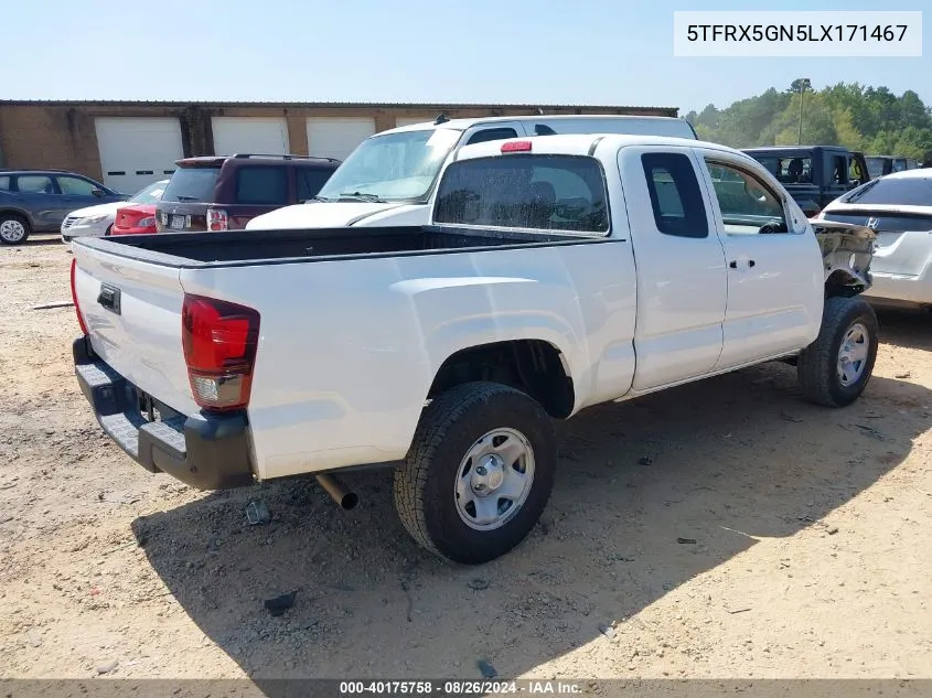 5TFRX5GN5LX171467 2020 Toyota Tacoma Sr