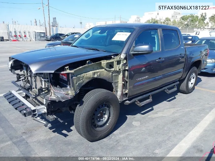 2020 Toyota Tacoma Sr5 VIN: 5TFAX5GN6LX181227 Lot: 40179796