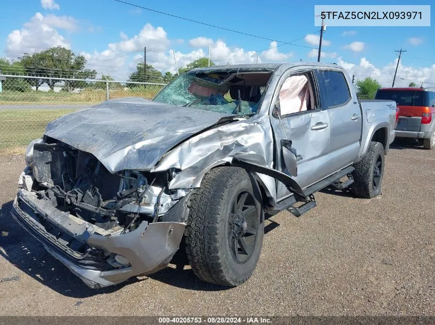 2020 Toyota Tacoma Sr5 V6 VIN: 5TFAZ5CN2LX093971 Lot: 40205753