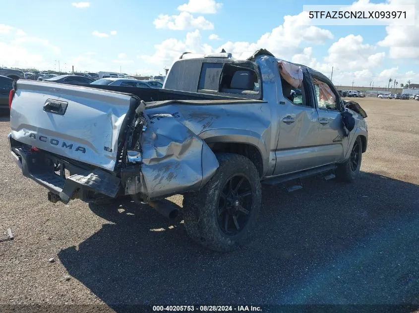 2020 Toyota Tacoma Sr5 V6 VIN: 5TFAZ5CN2LX093971 Lot: 40205753