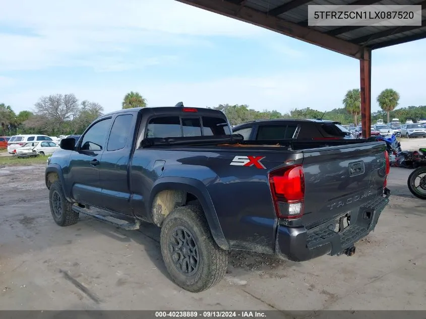 5TFRZ5CN1LX087520 2020 Toyota Tacoma Access Cab/Sr/Sr5/Trd Spo