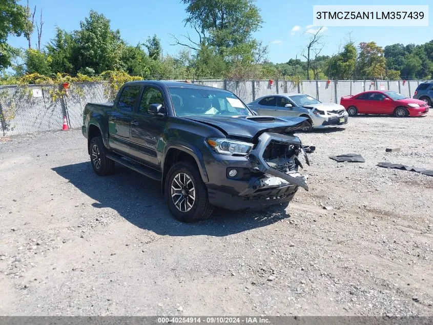 3TMCZ5AN1LM357439 2020 Toyota Tacoma Double Cab/Sr/Sr5/Trd Spo