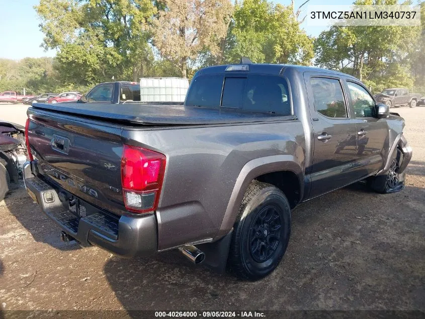 3TMCZ5AN1LM340737 2020 Toyota Tacoma Double Cab/Sr/Sr5/Trd Sport/Trd Off Road/Trd Pro