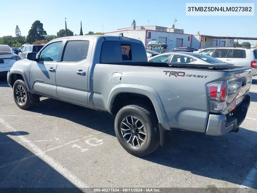 2020 Toyota Tacoma Trd Sport VIN: 3TMBZ5DN4LM027382 Lot: 40277534