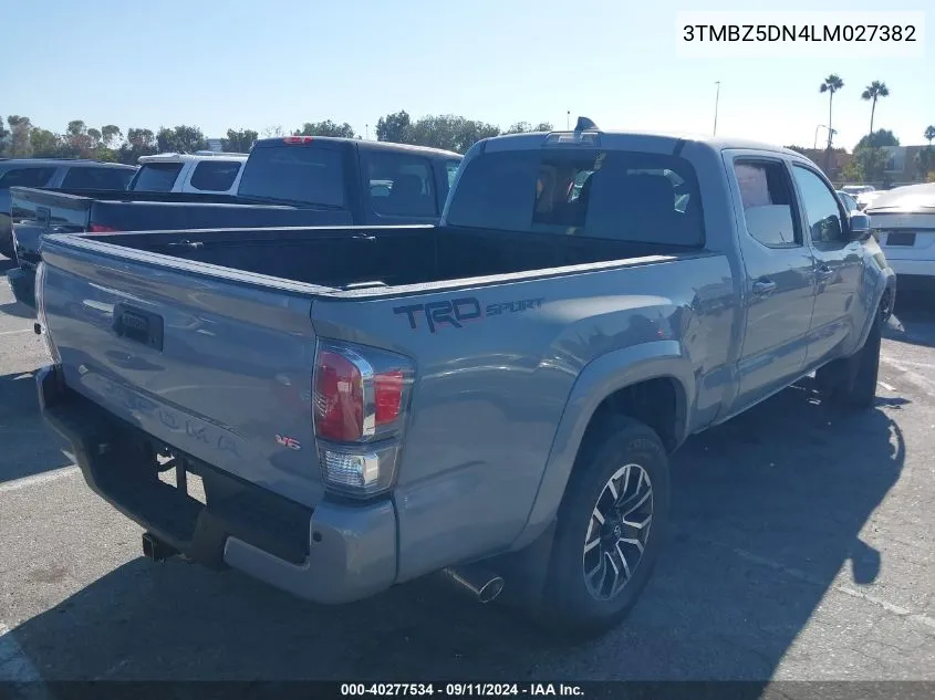 2020 Toyota Tacoma Trd Sport VIN: 3TMBZ5DN4LM027382 Lot: 40277534