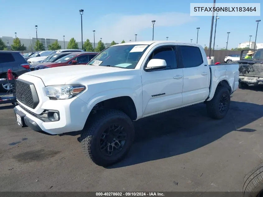 2020 Toyota Tacoma Sr5 VIN: 5TFAX5GN8LX183464 Lot: 40278602