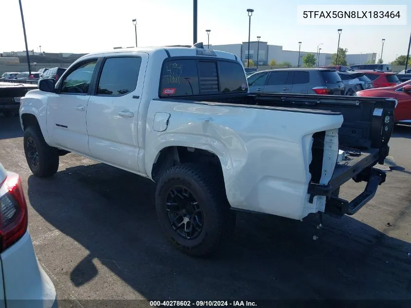 2020 Toyota Tacoma Sr5 VIN: 5TFAX5GN8LX183464 Lot: 40278602