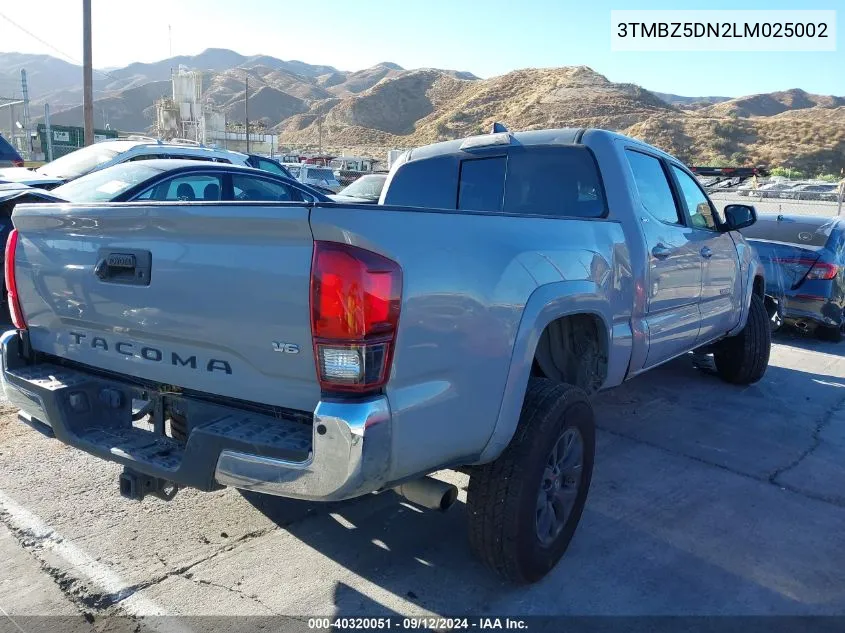 2020 Toyota Tacoma Double Cab/Sr5/Trd Sport VIN: 3TMBZ5DN2LM025002 Lot: 40320051