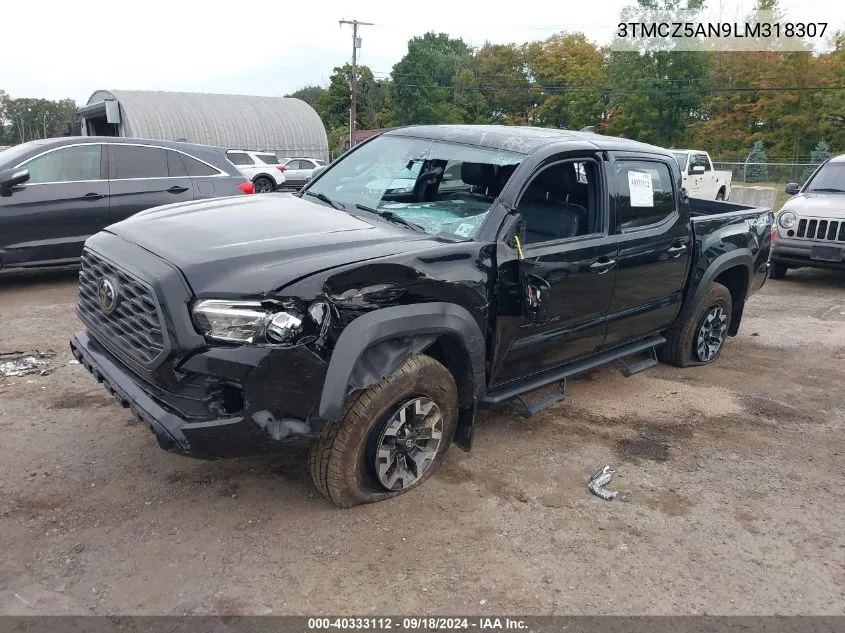 3TMCZ5AN9LM318307 2020 Toyota Tacoma Double Cab/Sr/Sr5/Trd Spo