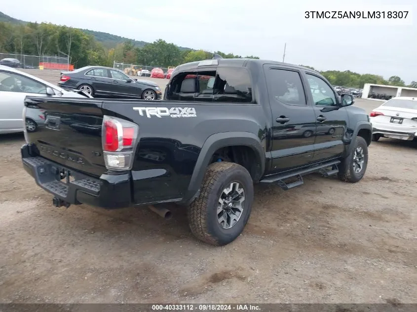 3TMCZ5AN9LM318307 2020 Toyota Tacoma Double Cab/Sr/Sr5/Trd Spo