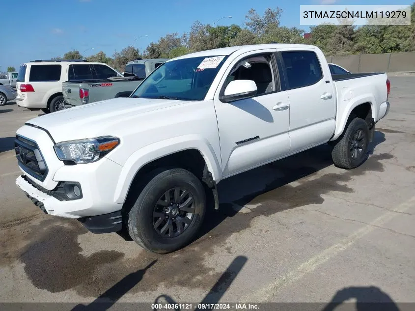 2020 Toyota Tacoma Sr5 V6 VIN: 3TMAZ5CN4LM119279 Lot: 40361121