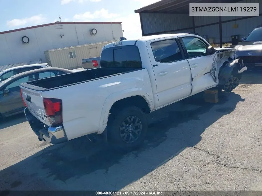 2020 Toyota Tacoma Sr5 V6 VIN: 3TMAZ5CN4LM119279 Lot: 40361121