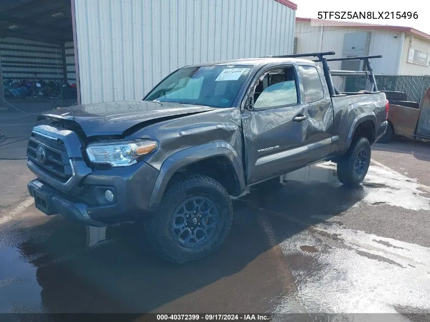 5TFSZ5AN8LX215496 2020 Toyota Tacoma Sr5 V6