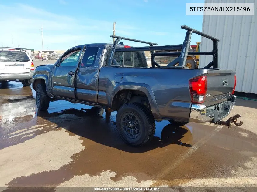 2020 Toyota Tacoma Sr5 V6 VIN: 5TFSZ5AN8LX215496 Lot: 40372399