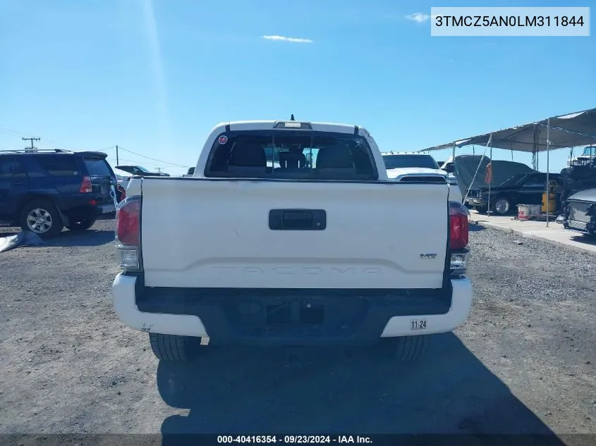 2020 Toyota Tacoma Trd Sport VIN: 3TMCZ5AN0LM311844 Lot: 40416354