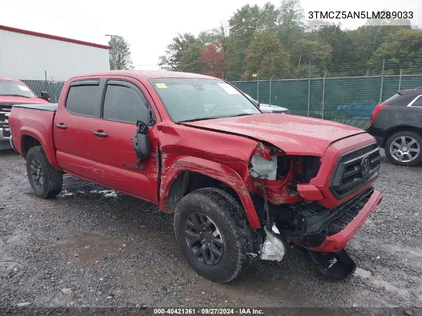 2020 Toyota Tacoma Sr5 V6 VIN: 3TMCZ5AN5LM289033 Lot: 40421361