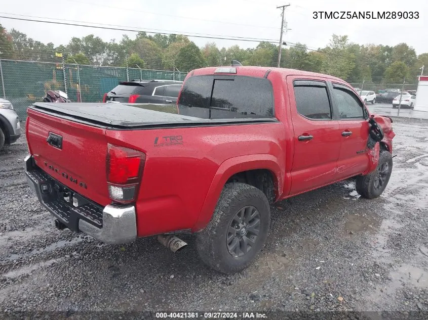 2020 Toyota Tacoma Sr5 V6 VIN: 3TMCZ5AN5LM289033 Lot: 40421361