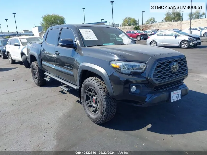 2020 Toyota Tacoma Trd Off-Road VIN: 3TMCZ5AN3LM300661 Lot: 40422786