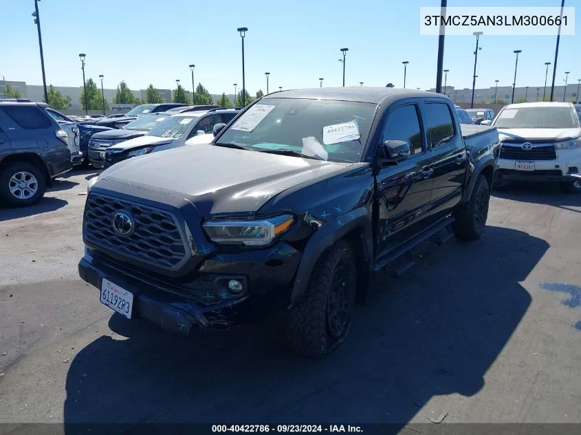 2020 Toyota Tacoma Trd Off-Road VIN: 3TMCZ5AN3LM300661 Lot: 40422786