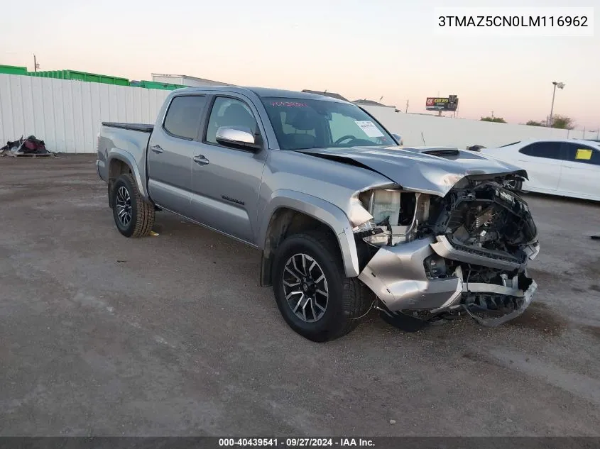 2020 Toyota Tacoma Trd Sport VIN: 3TMAZ5CN0LM116962 Lot: 40439541