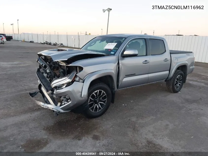 2020 Toyota Tacoma Trd Sport VIN: 3TMAZ5CN0LM116962 Lot: 40439541