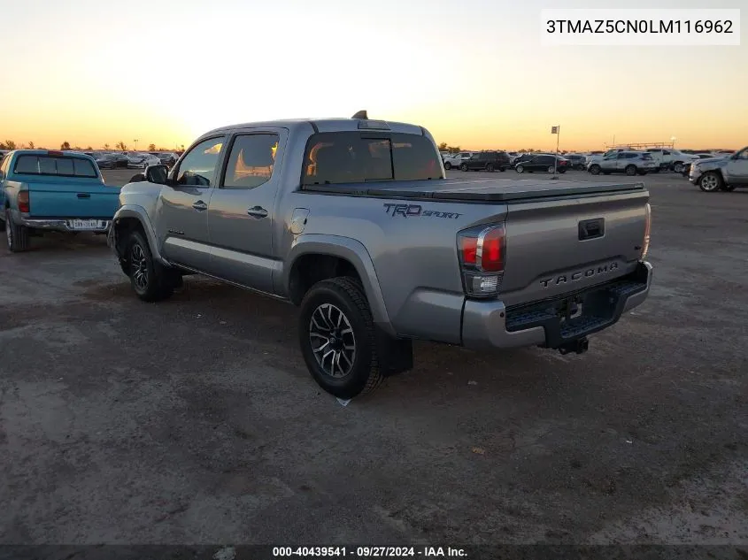 2020 Toyota Tacoma Trd Sport VIN: 3TMAZ5CN0LM116962 Lot: 40439541